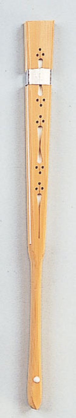 画像1: 白竹扇子